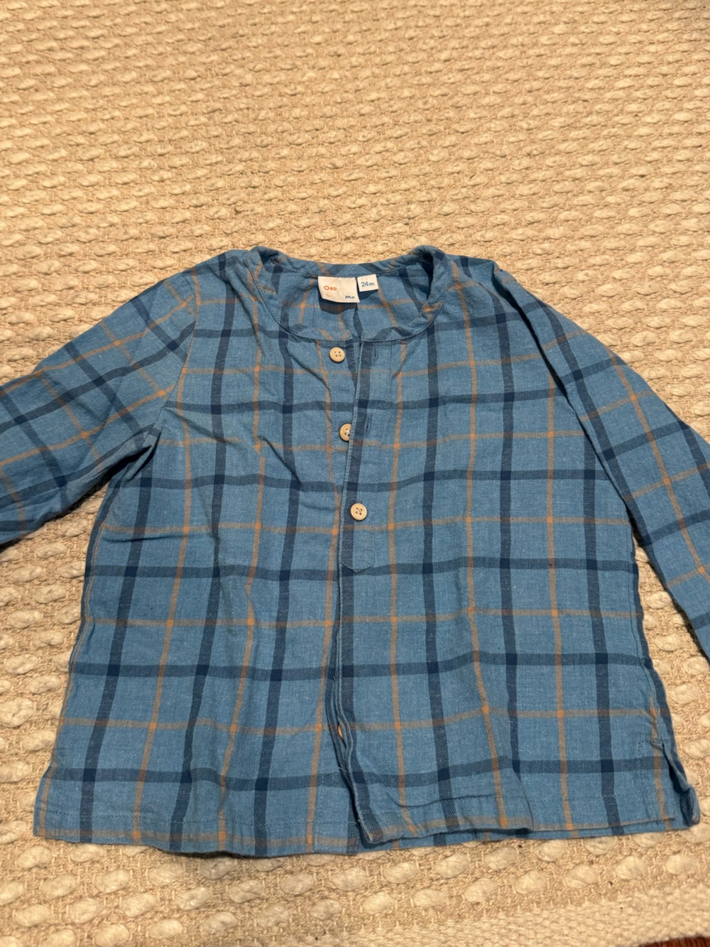 Oso & Me Boys Plaid Flannel Shirt
